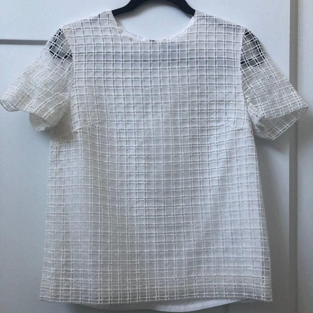 NWOT rag & bone white oda silk top